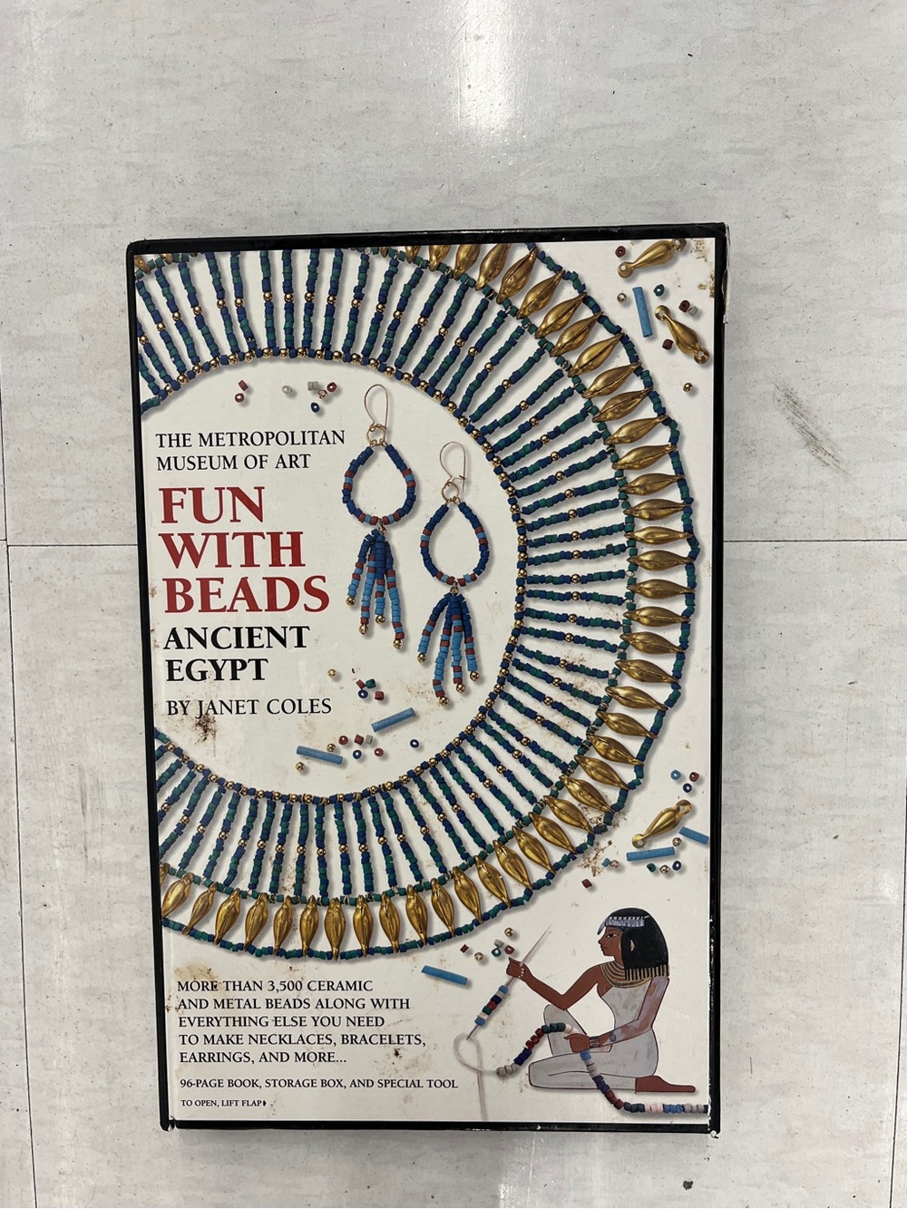 BRAND NEW EGYPTIAN GLASS BEAD JEWELRY CRAFT KIT